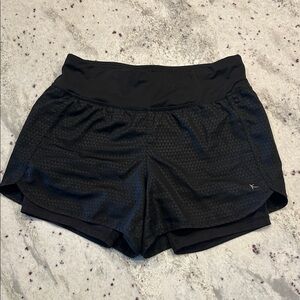 DANSKIN Now Black Women's running Shorts triangle design Small